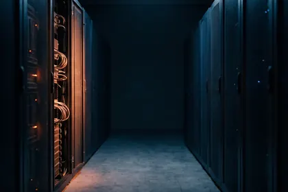 Bahías de almacenamiento en un gabinete de servidores